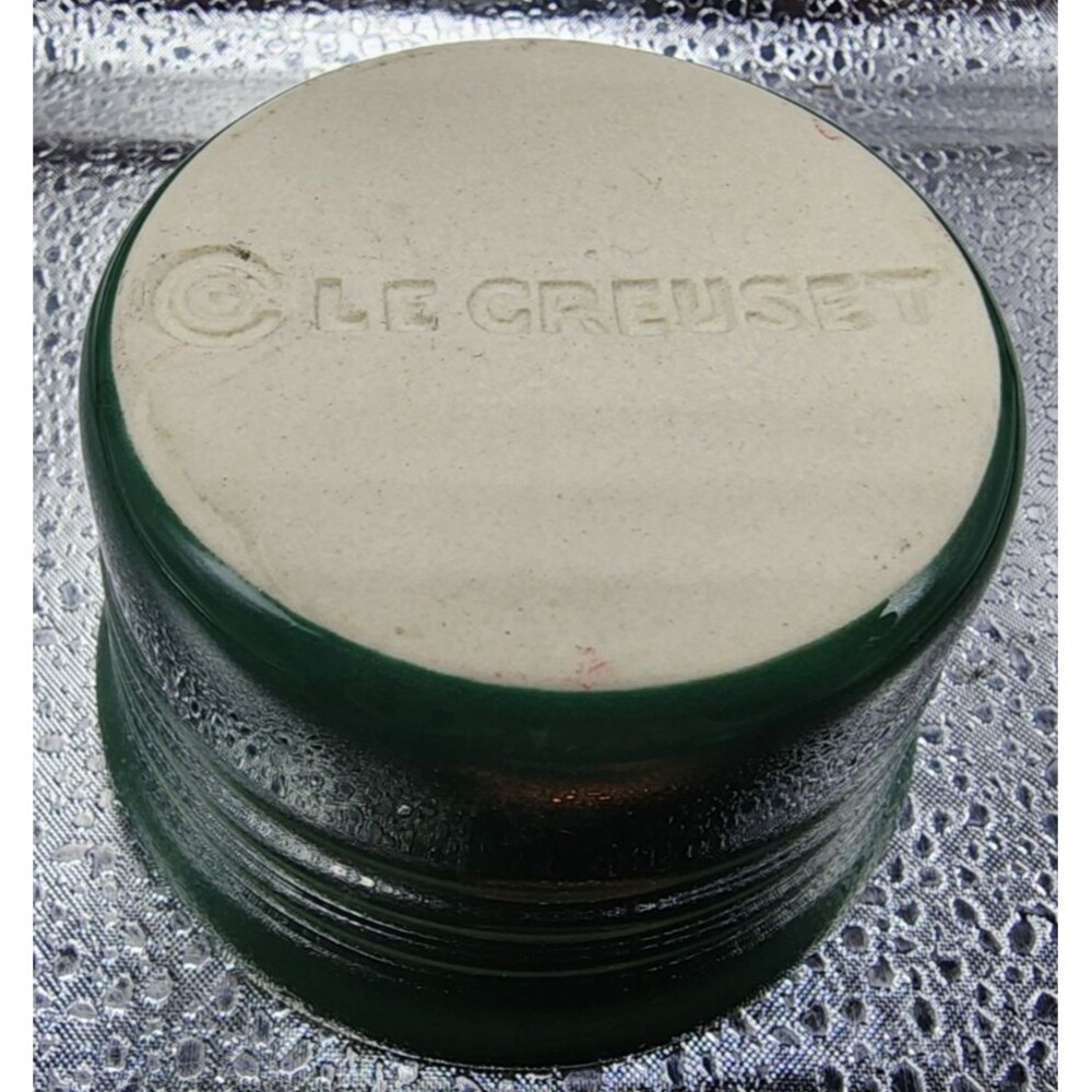 Le Creuset Stoneware Green Ramekins Sauce/Condiments Bowl (4) READ LISTING!!! - Picture 9 of 16